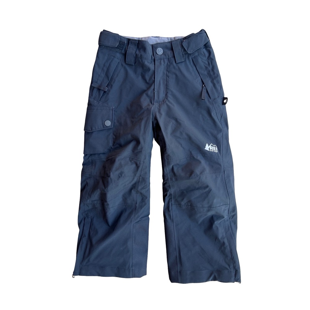 REI Co-op Timber Mountain Pants Kids XXSmall 4-5 Black Snow Ski Cargo 158183